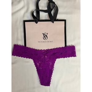 NWT Victoria’s Secret Vintage All Lace Cheeky Panty – Purple – Size XS – 2015